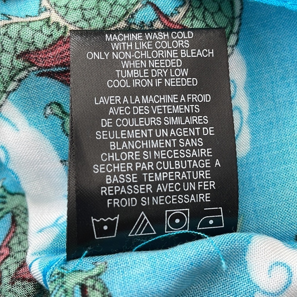 Men’s Empyre Button Down Short Sleeve Collared Dress Shirt With Dragons XL - Picture 13 of 16